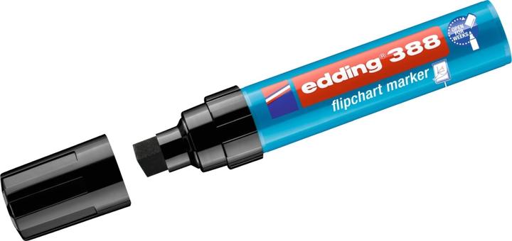 Produktbild Edding Flipchartmarker 388, Einw., Ksp., 4-12mm, Schreibf.: sw 1 Stück (Schwarz, 12 mm, 1 x)