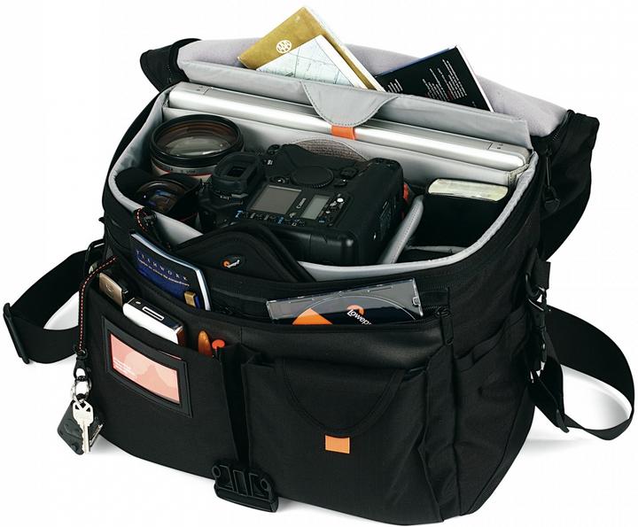 Actual product image Lowepro Stealth Reporter D550 AW, shoulder bag, black (Camera shoulder bag)