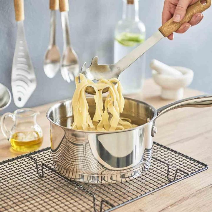 Produktbild Gastromax Spaghettilöffel Bio 37cm, Edelstahl/Holzoptik