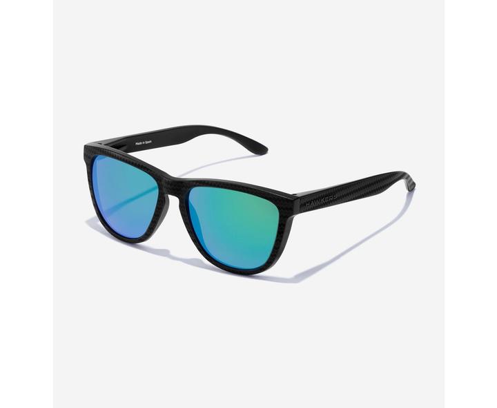 Produktbild Hawkers polarisierte Sonnenbrillen One Raw Carbon Fiber Schwarz Smaragdgrün (Ø 55,7 mm)