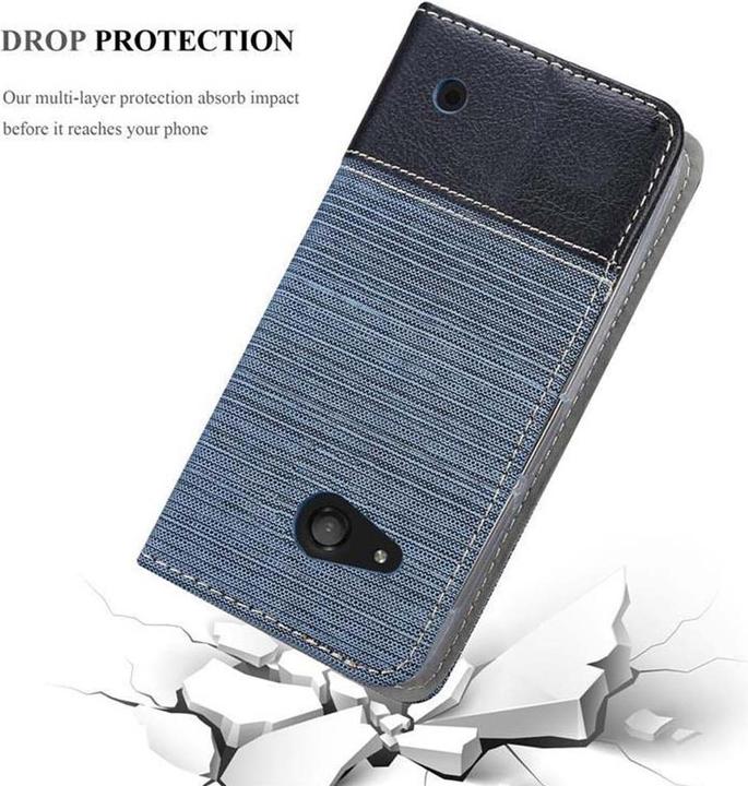 Image du produit Cadorabo Couverture look jeans Book (Microsoft Lumia 550)