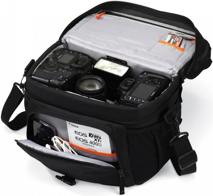 Image du produit Lowepro Nova 190 AW, Sac à bandoulière, Noir (Sac à bandoulière pour appareil photo, Kamera Bereitschaftstasche)