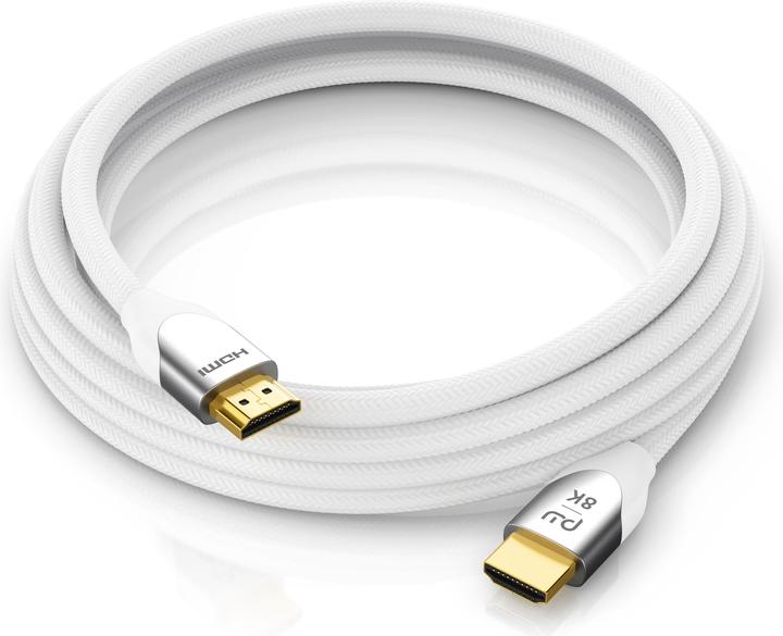 Actual product image Primewire HDMI Cable 2.1, Type A, 8K, Premium, Nylon Jacket, 7680 x 4320 @ 120 Hz - 4k@ 240 Hz with DSC (0.50 m, HDMI)