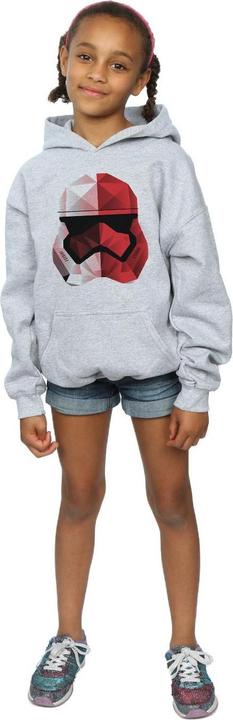 Produktbild Star Wars The Last Jedi Stormtrooper Red Cubist Helmet Kapuzenpullover Mädchen (128)