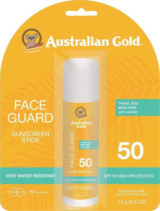 Actual product image Australian Gold Face Guard Stick (Sun cream face, Sun stick, SPF 50, 14 g)