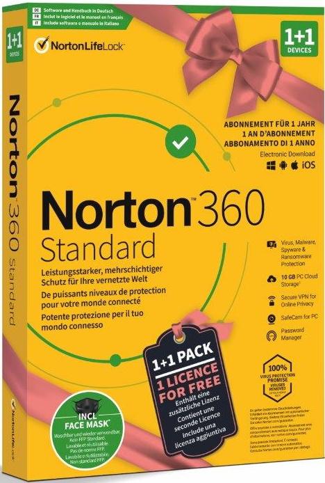 Actual product image Norton 360 Standard (2 User, 12 months)