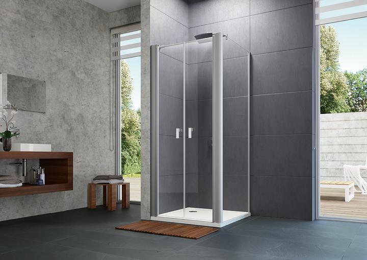 Produktbild Hüppe Design pure Seitenwand, für Pendeltür, Breite 900mm, Höhe 1900mm, Montage auf Duschwanne u (200 cm, 99 cm, 6 cm)