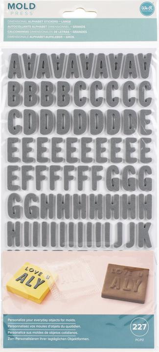 Produktbild We R Memory Keepers 3D-Sticker Alphabet gross, Mold Press