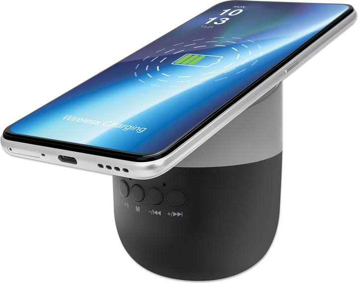 Produktbild Manhattan Sound Science Bluetooth®-Lautsprecher mit Induktionsladepad (3 h, Batteriebetrieb)
