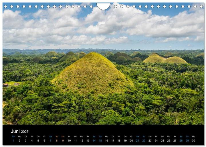 Image du produit Philippinen Foto Wandkalender 2025 (Wandkalender 2025 DIN A4 quer), Monatskalender (A4, Allemand)