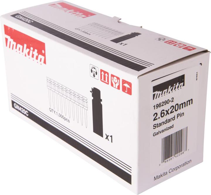 Actual product image Makita FUEL CELL AND PIN 2.6X20 1000PCS