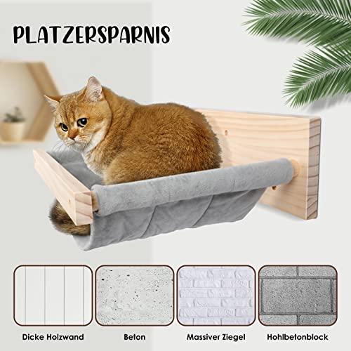 Produktbild Alopini Katzenhängematte für Wandmontage Hängematte für Katzen, grosser Spass für Katzen, schlafen, spielen