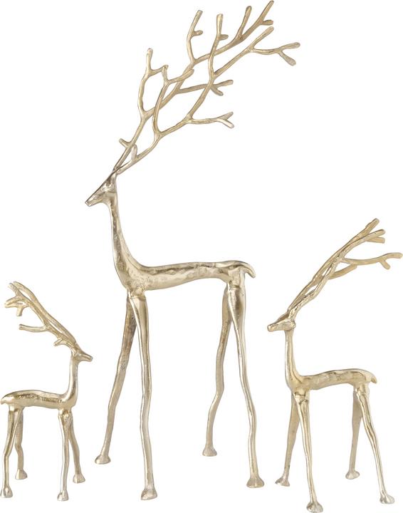 Boltze Home Christmas figure Frody 67 cm, set of 3, gold