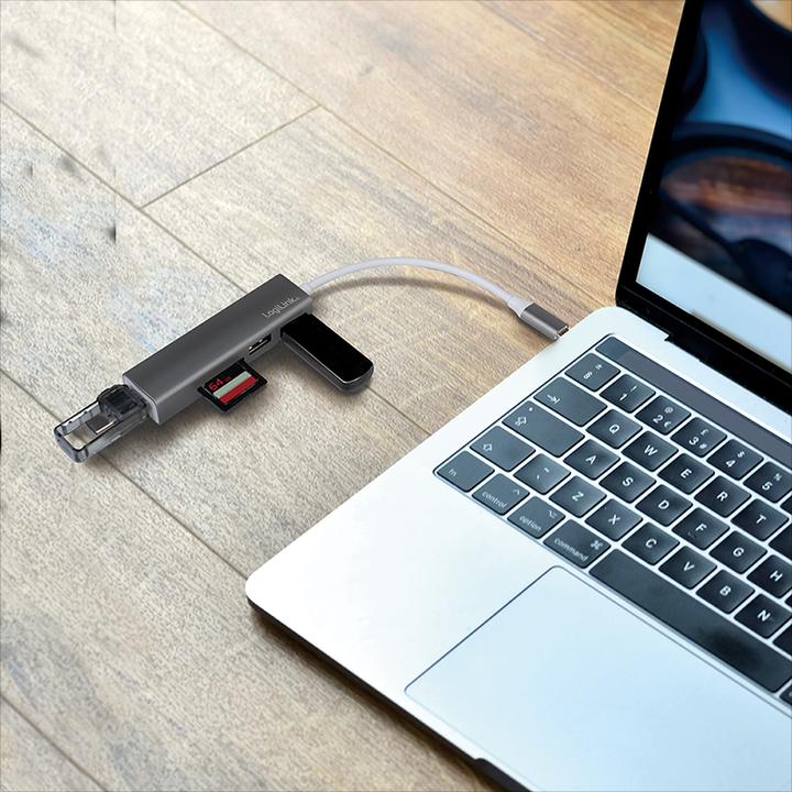 Actual product image LogiLink UA0305 (USB-C, 3 Ports)