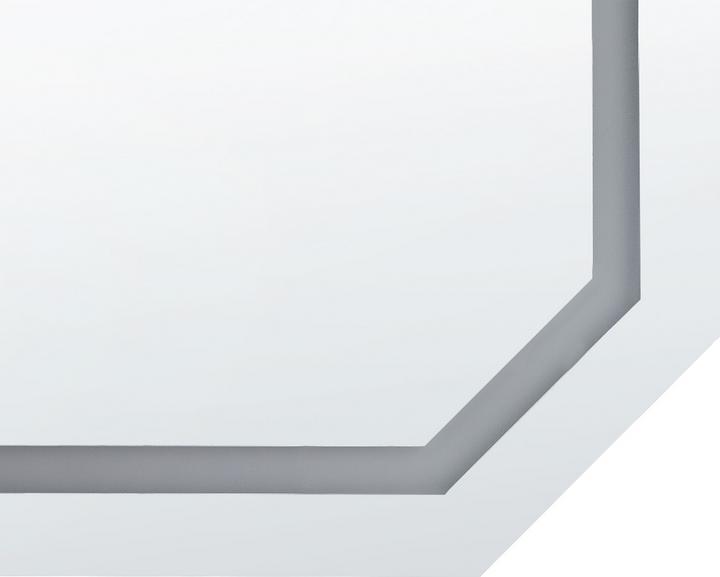 Produktbild Beliani Badspiegel mit LED-Beleuchtung achteckig 120 x 60 cm LOCMARIAQUER (120 x 60 cm)