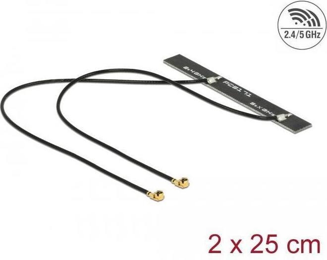 Actual product image Delock WLAN 802.11 ac/a/h/b/g/n Twin (Antenna adapter)