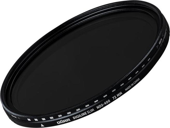 Image du produit Dörr Filtre gris Digiline Slim Variable ND2-400 - 72 mm (72 mm, Filtre gris neutre, 72 mm)