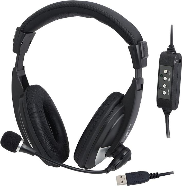 LogiLink USB Stereo Headset (Cable, USB-A)