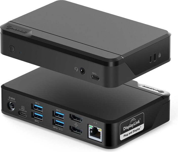 Produktbild Alogic Docking Station Universal Twin HD USB-C & USB-A (USB-C, USB-A, 10 Ports)