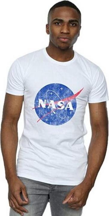 Nasa Insignia Distressed Baumwolle Logo TShirt