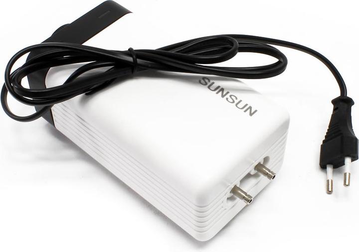 Produktbild SunSun Luftpumpe 402 Teichbelüfter 2x2,8 L/min 4 W Sauerstoffpumpe Eisfreihalter