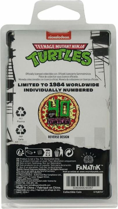 Image du produit Fanattik Teenage Mutant Ninja Turtles Pièce de collection 40e anniversaire édition limitée (2024)