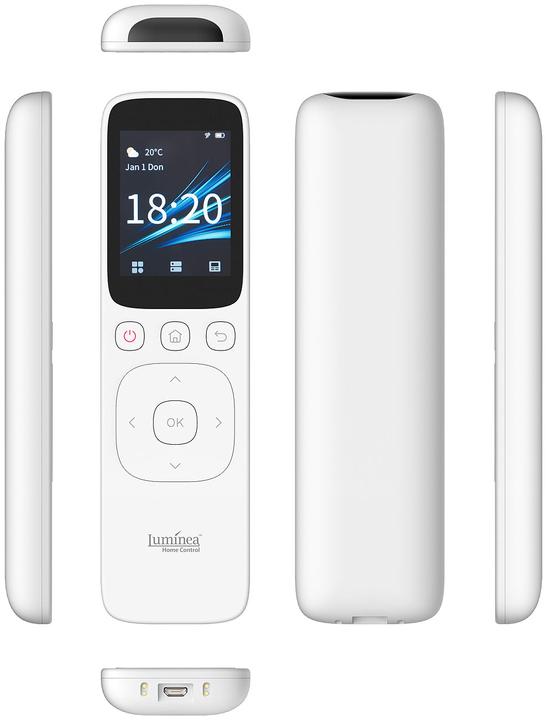 Produktbild Luminea 2in1-WLAN- und IR-Touch-Fernbedienung (Gerätespezifische Fernbedienung, Infrarot)