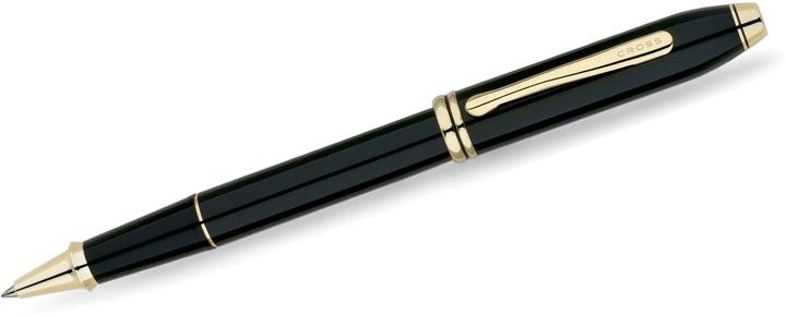 Actual product image Cross Rollerball Townsend black lacquer gold plated (black-lacquer, 1 x)