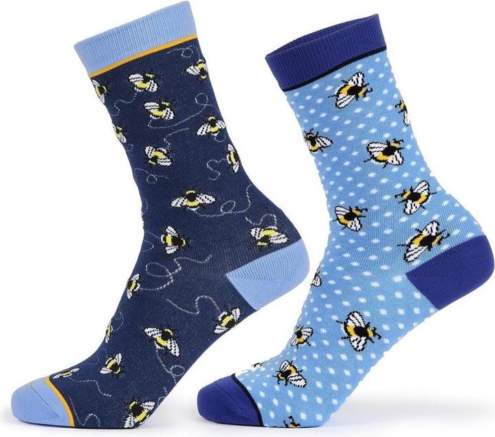 Produktbild Aubrion Womens/Ladies Bee Bamboo Socks (Pack of 2) (2er Pack, One Size)