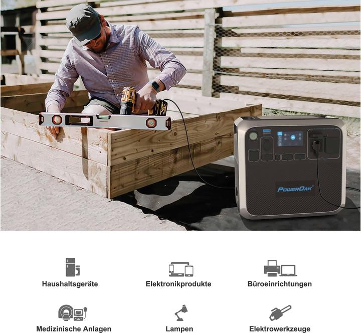 Produktbild Bluetti PowerOak AC200P (2000 Wh, 27.50 kg)