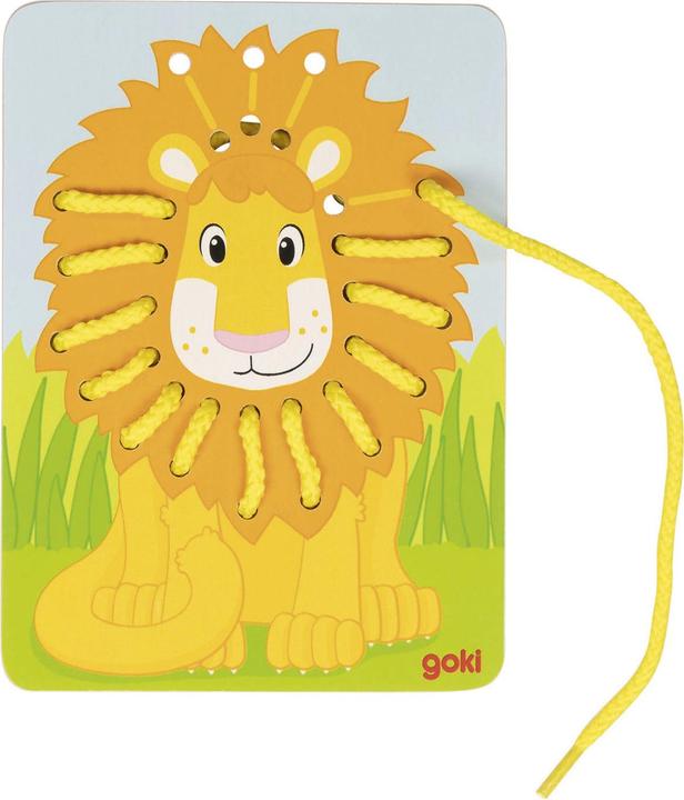 Actual product image Goki Parrot, Lion, Zebra (3 pieces)
