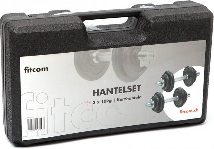 Actual product image Fitcom Dumbbell Set 2x 10 Kg (4 x 2.5 kg, 4 x 1.25 kg)