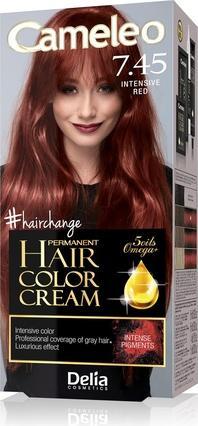 Delia Cosmetics Cameleo Permanente Haarfarbe Creme Intensiv Rot 7.45 (7.45)