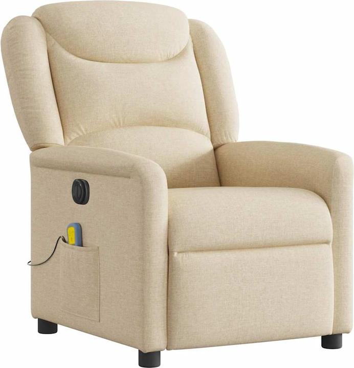 Immagine prodotto VidaXL Sedia da massaggio elettrica in tessuto crema