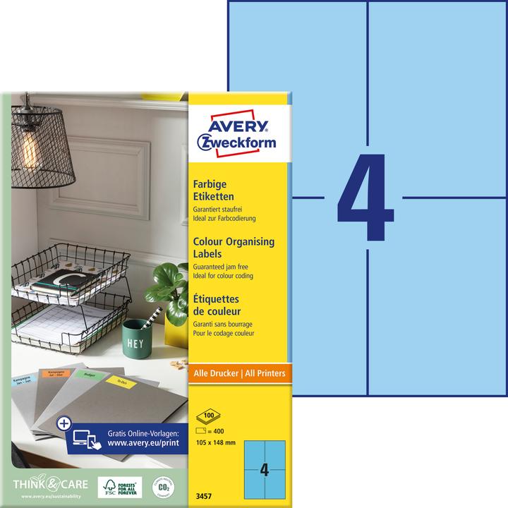 Produktbild Avery Farbige Etiketten