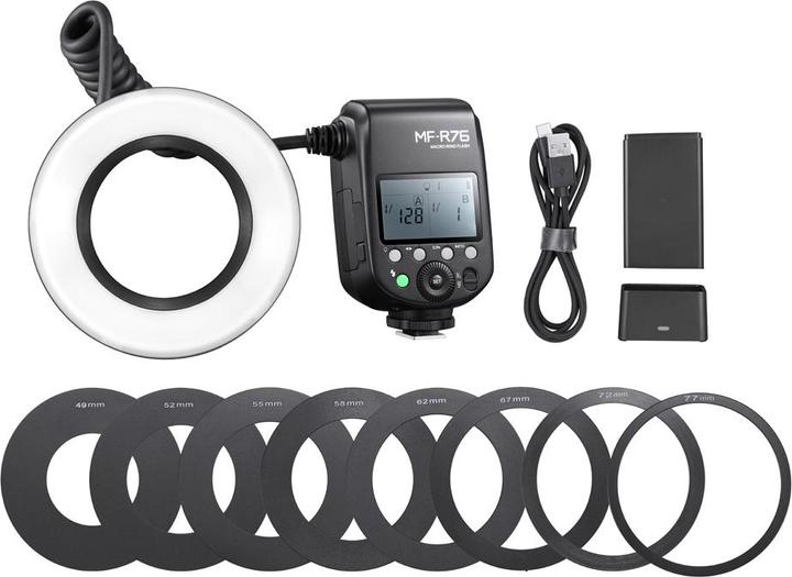 Immagine prodotto Godox MF-R76 (Macroflash, Sony, Pentax, Canon, Panasonic, Nikon, Olympus, Fuji)