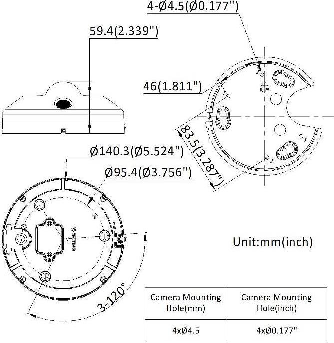 Produktbild Hikvision DS-2CD6365G1-IVS(1.16mm)(O-STD) Fisheye 6MP DeepinView (2560 x 2560 Pixels)