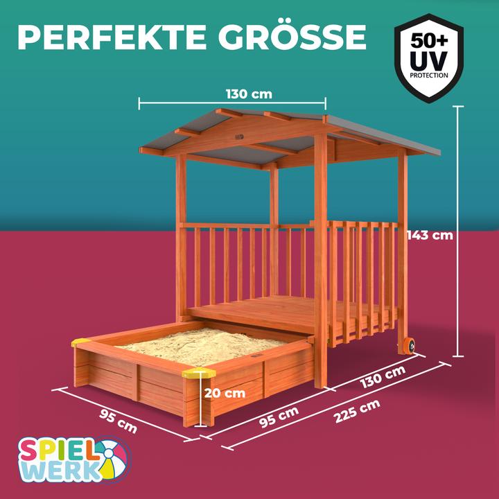 Actual product image Spielwerk Merle with sun canopy