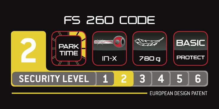 Actual product image Trelock FS 260 Code Folding lock (75 cm)