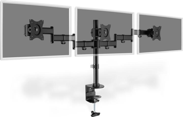 Produktbild Digitus Dreifach Monitor Ständer mit Klemmbefestigung (Tisch, 27")