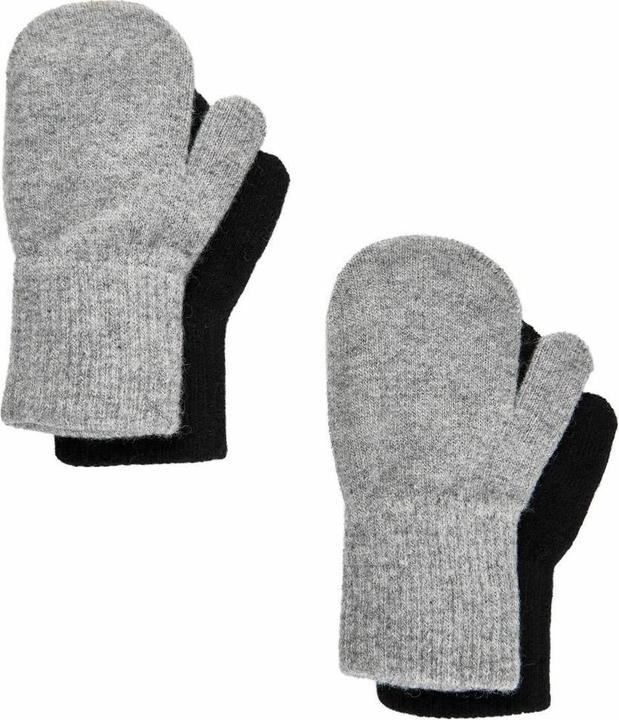CeLaVi Fäustlinge Grau/Schwarz 2er-Pack (1)