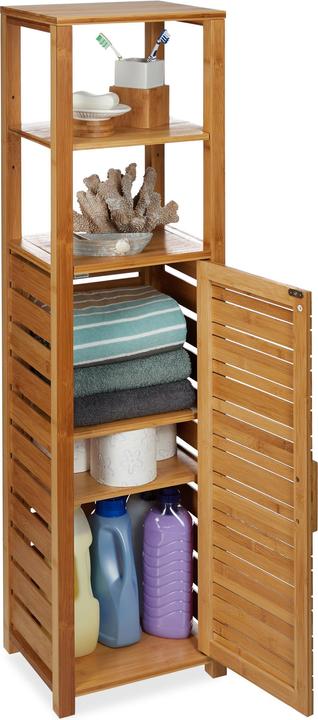 Relaxdays Etagère salle de bain 6 étages (33 x 25.5 x 119 cm)