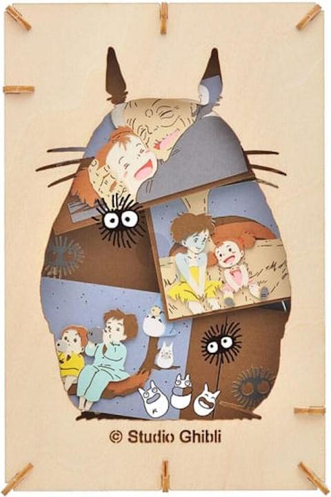 Produktbild Ensky Ghibli - Mon Voisin Totoro - Théâtre de papier style bois Silhouette de Totoro