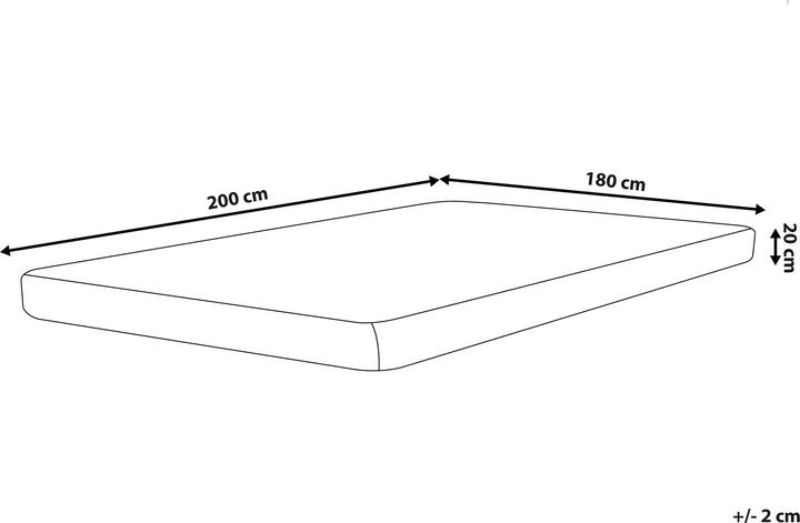 Produktbild Beliani Pearl (180 x 200 cm, Schaumstoffkern)