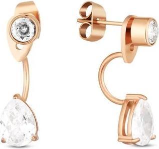 Immagine prodotto Vuch Elegant Gold-Plated 2-In-1 Earrings With Cubic Zirconia Ally Rose Gold