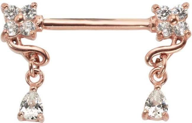 Bijouteria Brustpiercing (Chirurgenstahl 316L, PVD Beschichtung (goldfarbig))