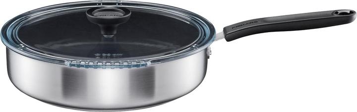 Actual product image Fiskars PAN SAUTE FF 26CM CER COAT W LID 1072314 (26 cm, Frying pan, Stainless steel)