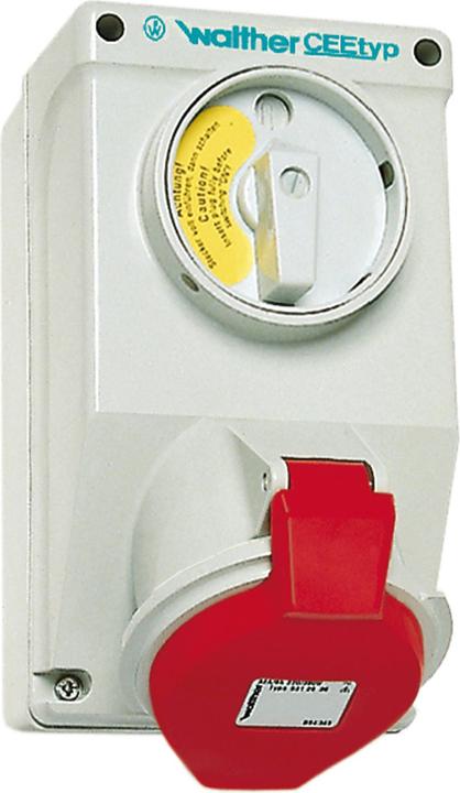 Produktbild Walther Werke CEE Wandsteckdose WALT 16A 5P 400V 6h IP44