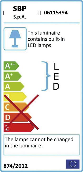 Energy Label Spittler LED spotlight 15W GUELL ZERO 4000K 1484lm 1LED IP66 gr metallic Conv Direktans (1484 lm, IP66)