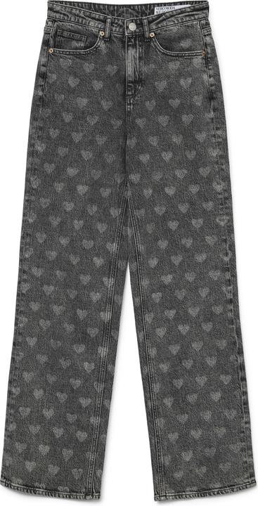 Vero Moda VMTESSA Hohe Taille Weiter Beinschnitt Jeans Weit geschnitten (W26/L32)